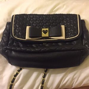 Betsy Johnson Heart Quilted Purse